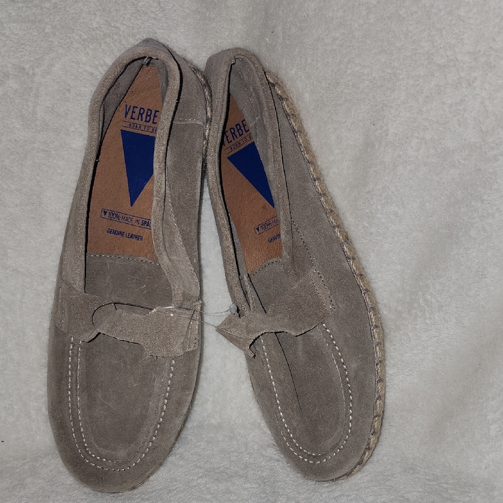 Verbenas Men's Suede Espadrills Loafers - Made In Spain. NEW